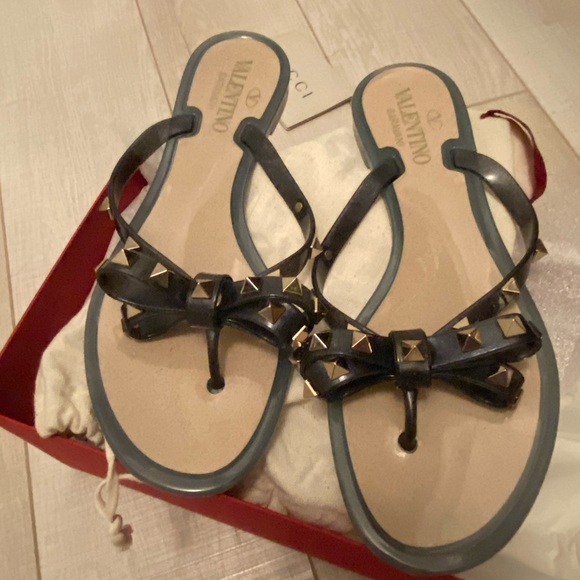 Valentino Garavani Shoes - Valentino jelly sandals blue